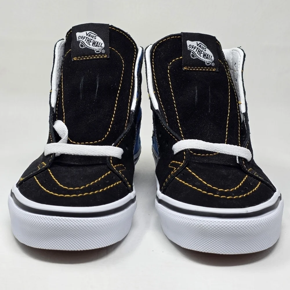 VANS SK8-HI Dia De Muertos Sneaker Men's Black Butterfly Golf Skull Size 3.5 New